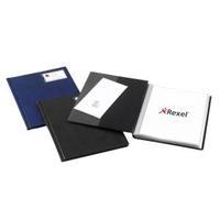 Rexel Slimview A4 Leather Look Display Book with 12 Pockets 10005BK