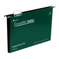 rexel crystalfile extra foolscap polypropylene 50mm suspension file