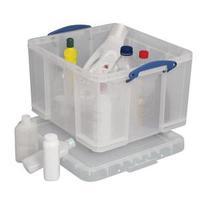 Really Useful 42L Plastic Lightweight Robust Stackable Storage Box
