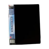 rexel see and store a4 display book black 1 x pack of 20 pockets