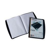 Rexel Optima Display Book with 20 Pockets Black 2101130