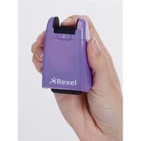 rexel id guard retractable ink roller purple with black ink 2114007