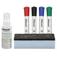 Rexel Whiteboard Cleaning Kit Assorted Colours 1903798