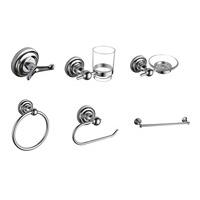 regent 6 piece high quality traditional chrome bathroom accessories se ...