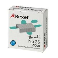Rexel No.25 4mm Staples 1 x Box of 5000 Staples 05025