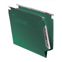 Rexel Crystalfile Extra Lateral 330mm Files Green - 1 x Pack of 25