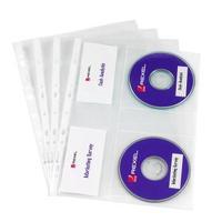 rexel nyrex multi punched cd pocket pack of 5 2001007 2001007