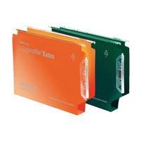 Rexel Crystalfile Extra Lateral 330mm Files Green - 1 x Pack of 25