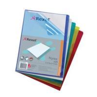 Rexel Nyrex A4 Cut Back Folder Assorted Colours - 1 x Pack of 25