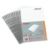 Rexel Nyrex A4 Premium Presentation Top Opening Pockets Clear - 1 x