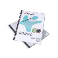Rexel Ecodesk A4 Top Opening Pockets 1 x Pack of 25 Pockets 2102242