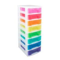 Really Useful Multicolour 56L Plastic Drawer Tower Unit