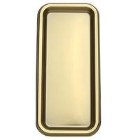 Rectangular Gold Plastic Party Tray