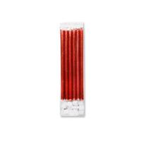 Red Pearl Candles with Holders