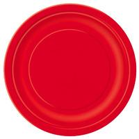 Red Big Value 6 3/4in Paper Party Plates