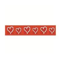 red curly hearts ribbon 15 mm x 35 m