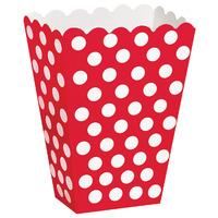 Red Polka Party Treat Boxes
