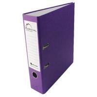 rexel karnival 70mm violet a4 lever arch file pack of 10 20747east