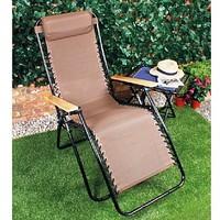 Reclining Wooden Arms Garden Cha...