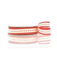 red running stitch ribbon 16 mm x 3 m