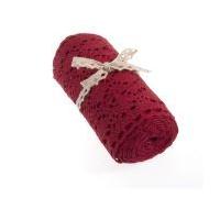 Red Cotton Lace Fabric Roll 15 cm x 1.8 m