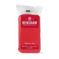 renshaw ready to roll poppy red icing 250g