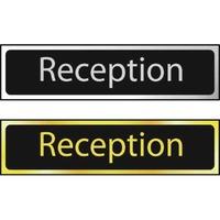 reception sign pol 200 x 50mm