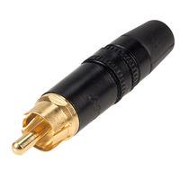 REAN / Neutrik AG NYS373-0 Gold Plated Phono Plug Black