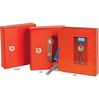 Red Emergency Key Cabinets Hammer & Chain