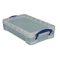 really useful clear 25 litre plastic storage box 25c