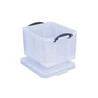 Really Useful Clear 35 litre Plastic Storage Box 35C