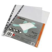 Rexel Nyrex A4 Top and Side Opening Presentation Pockets 13682