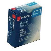 Rexel No.25 4mm Staples 10 Sheet Capacity Pack of 5000 05025