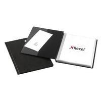 rexel nyrex slimview a4 black 24 pocket display book 10015bk