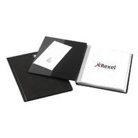 rexel nyrex slimview a4 black 36 pocket display book 10035bk