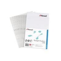 Rexel Budget Pocket A4 Clear 11000 Pack of 100