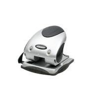 rexel precision p240 2 hole punch black and silver 40 sheet 2100748