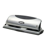 rexel precision p425 4 hole punch black and silver 25 sheet 2100753