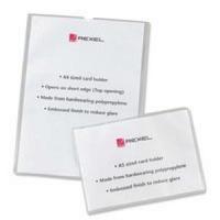 Rexel Clear Polypropylene Card Holders A4 Pack of 25 12092