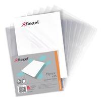 Rexel Nyrex Cut Back A4 Folder PVC Clear Pack of 25 GFA4 12121