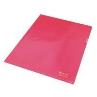 Rexel Nyrex A4 Red Cut Flush Folder Pack of 25 12161RD