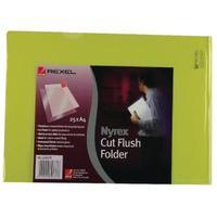 Rexel Nyrex A4 Yellow Cut Flush Folder Pack of 25 12161YE