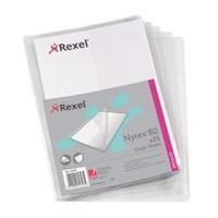 Rexel Nyrex A4 Clear Single Wallet Pack of 25 12181