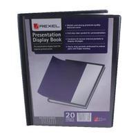 rexel presentation a4 display book black 20 pocket 12710bk