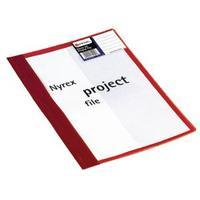 Rexel Nyrex A4 Red Project File Pack of 5 13045RD