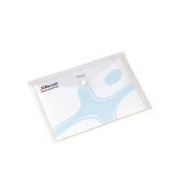 Rexel Carry A4 Folder Translucent White Pack of 5 16129WH