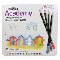 Rexel Derwent Academy Colouring Pencils Tin of 24 2301938 Pack of 24
