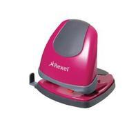 rexel easy touch low force 2 hole punch pink 30 sheet 2102640