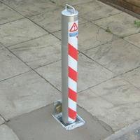 Retractapost Bollard 76mm galv 500mm a/g
