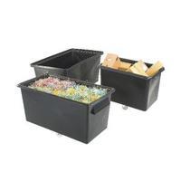 recycled container truck poly straight sided black 329093